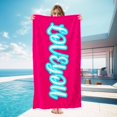 thumbnail image 1 of Personalized Beach Towel, 100% Microfiber Custom Beach Towel,Weekend Beach Trip Gifts,400gsm, 1 of 4