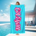 thumbnail image 1 of Personalized Beach Towel, 100% Microfiber Custom Beach Towel,Weekend Beach Trip Gifts,400gsm, 1 of 4