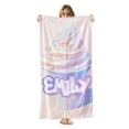 thumbnail image 1 of Personalized Beach Towel for Kids & Adults with NAME 400GSM Custom 100% Microfiber Pool Towel Ultra Absorbent Super Soft Towel Personalized Gift for Women Men, 1 of 8