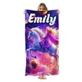 thumbnail image 1 of Personalized Beach Towel for Kids & Adults with NAME 400GSM Custom 100% Microfiber Pool Towel Ultra Absorbent Super Soft Towel Personalized Gift for Women Men, 1 of 8
