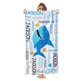 thumbnail image 1 of Personalized Beach Towel for Kids & Adults with Name 400GSM Custom 100% Microfiber Pool Towel Ultra Absorbent Super Soft Towels Personalized Gift for Women Men, 1 of 8