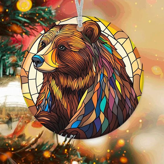 Personalized Bear Ornaments, Bear Xmas Gifts Ideas, Bear Christmas Tree Ornament, Christmas Keepsake hDNOvW