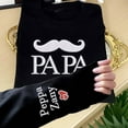 thumbnail image 1 of Personalized Beard Papa Embroidered Sweatshirt Hoodie Birthday Gift For Dad Father's Day Gift Ideas, 1 of 5
