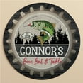 thumbnail image 1 of Personalized Beer Bottle Cap Bait Tackle Tin Sign, 1 of 1