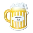 thumbnail image 1 of Personalized Beer Mug Christmas Ornaments 2024 - Custom Christmas  Glass Beer Drinkable Ornaments, 1 of 10