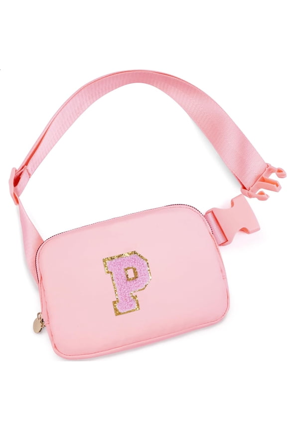 Personalized Belt Bag Gift - Adjustable Crossbody Fanny Pack, Waterproof Nylon, A-Z Letter Design, Stylish & Practical