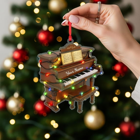 Personalized Bengal Cat Acrylic Christmas Ornament Custom Name, Pet Lover Holiday Tree Decor, Cat Memorial/Commemorative Home Keepsake