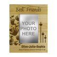 thumbnail image 1 of Personalized Best Friends Wood Engraved Picture Frame With Name - 4 x 6 Inches Horizontal Friendship Day Gift, 1 of 1