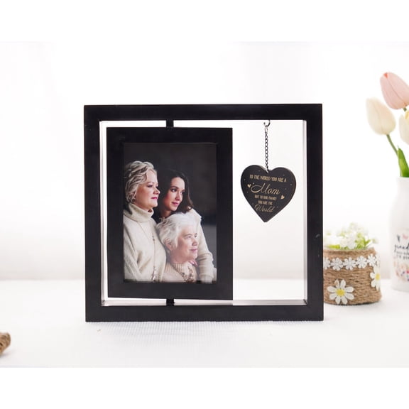 Personalized Best Mom Ever Photo Frame, Custom Mother & Daughter Picture Frame, Unique Gift for Mom, Heartfelt Mom Birthday Gift, Customizable Family Frame