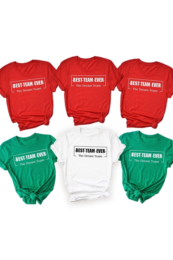 Personalized Best Team Ever TShirt Custom Team Name or Job Title Group Tee Shirt