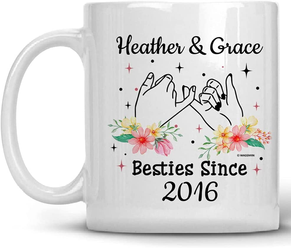 Personalized Besties Since Mug Best Friends Coffee Mugs Cups 11oz 15oz
