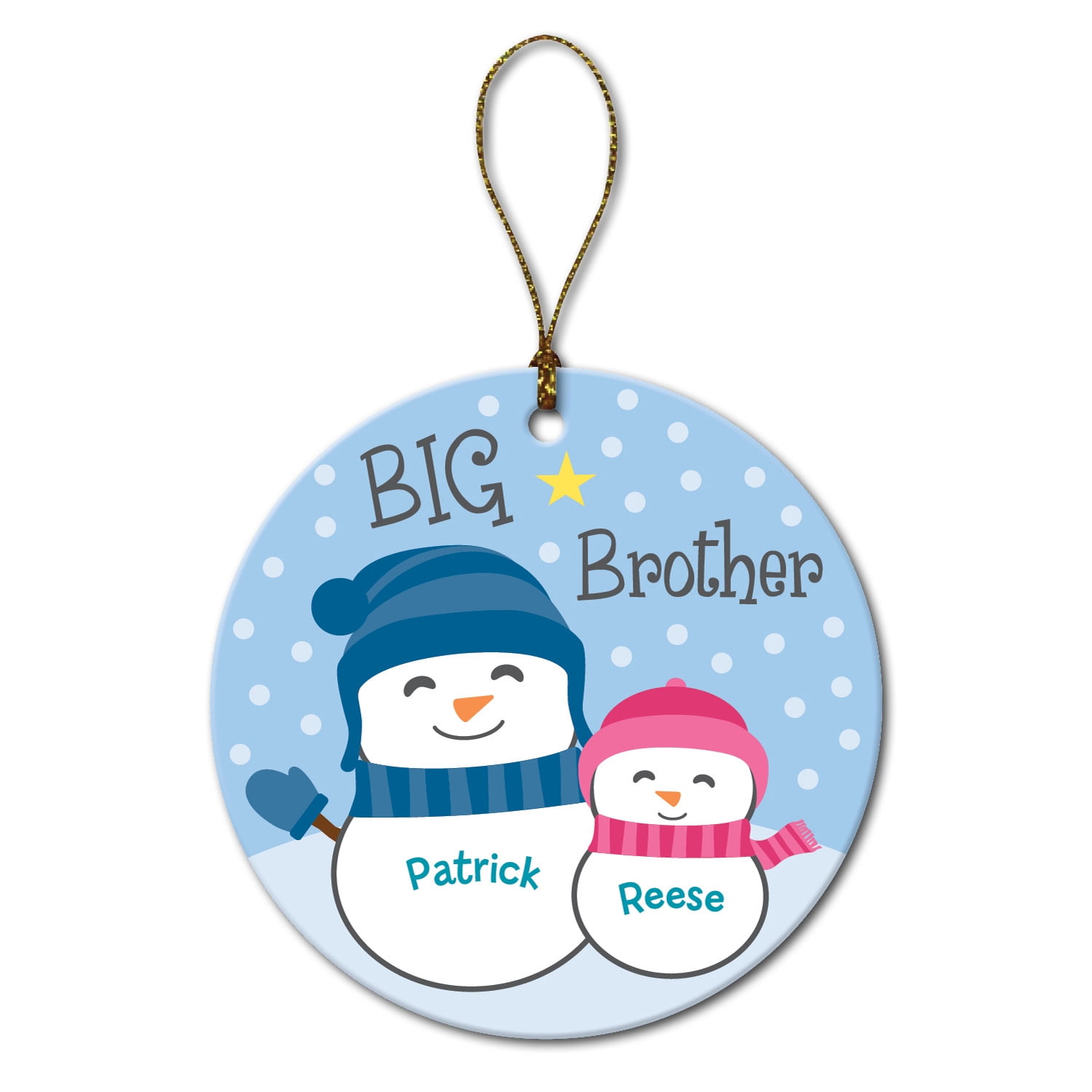 Personalized Big Brother Ornament