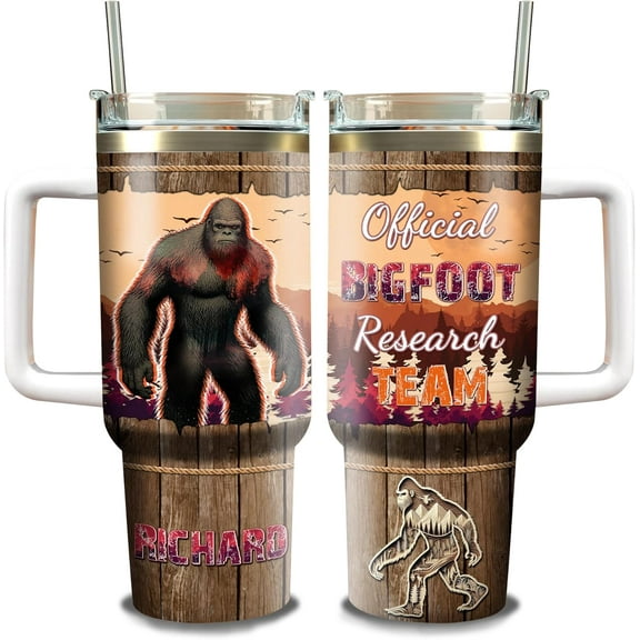 Personalized Big Foot Tumbler With Lid 20oz 30oz Vacuum Insulated Cup Custom Name Tumblers Coffee Travel Mug Stainless Steel Birthday Christmas Presents For Men Women Customized Gifts Things