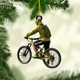 thumbnail image 1 of Personalized Bike Riding Ornament Personalized Girl Bike Riding Christmas Acrylic Flat Ornament Bike Riding Player, Bike Riding Christmas Ornament Gifts for Bike Riding (BR 7) - 3388 (Yellow), 1 of 8