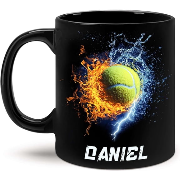 Personalized Billiard Ball Ceramic Cup, Customized Name Sports Mug, Unique Pool Ball Black Cup, Gift For Friends, Custom Billiard Coffee Mug 11oz