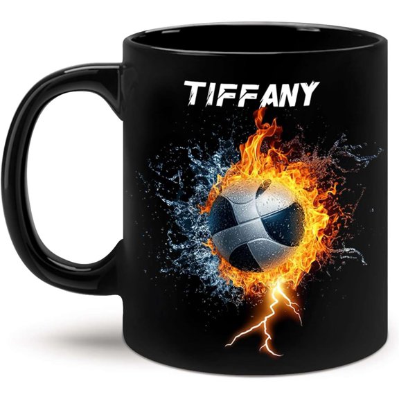 Personalized Billiard Ball Ceramic Cup, Customized Name Sports Mug, Unique Pool Ball Black Cup, Gift For Friends, Custom Billiard Coffee Mug 11oz