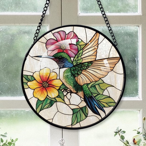 Personalized Bird Stained Glass, Bird Xmas Gifts Ideas, Bird Christmas Tree Ornament, Christmas Keepsake v8rjLf