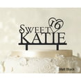 thumbnail image 1 of "Personalized Birthday Cake Topper Matt Black Cake Topper Color Option Available 5""-7"" Inches Wide", 1 of 1