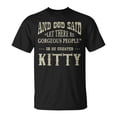 thumbnail image 1 of Personalized Birthday Gift Idea For Person Named Kitty Gift For Womens Unisex TShirt, 1 of 6