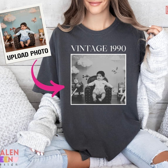Personalized Birthday Photo TShirt Style