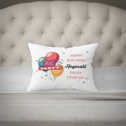 Personalized Birthday Pillow Case with Name