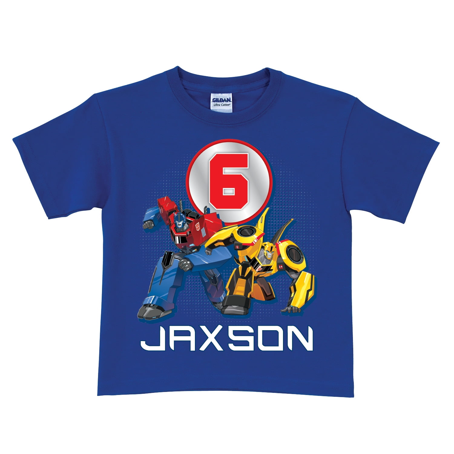 Personalized transformers on sale birthday shirt