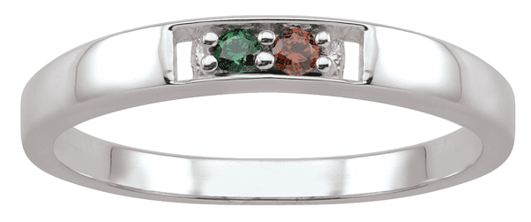Personalized Birthstone Family Ring In 14k Gold By Jewlster