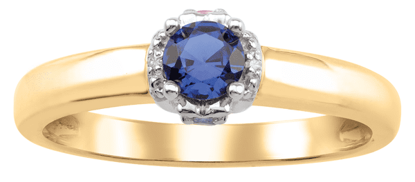 Personalized Birthstone Ring in 10k Gold by Jewlster