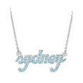 thumbnail image 1 of Personalized Birthstones Name Necklace, 1 of 2