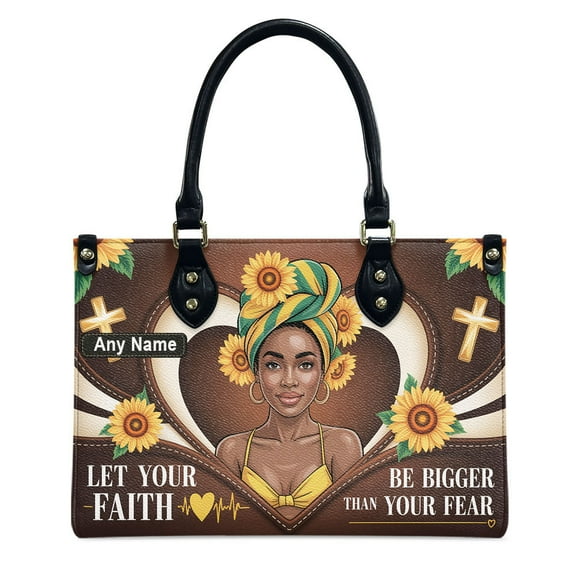 Personalized Black Queen Leather Bag, Gift for African American, Afro Black Girl, Mother's Day Gift, Church Bags for Women, Bible Bag, Purses For Moms, Personalized Bags Ls6xGa