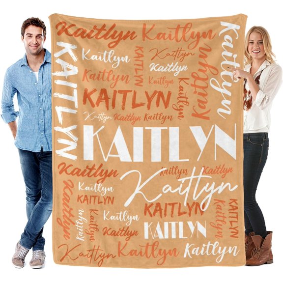 Personalized Blanket for Adult Customized Name Blanket Flannel Custom Blanket with Name Personalized Name Blanket and Throw Name Blankets Personalized Adult