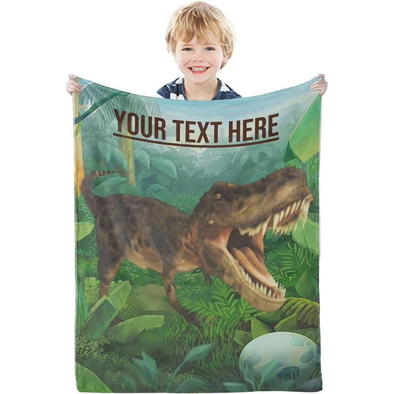 Custom dinosaur blanket new arrivals