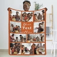 thumbnail image 1 of Personalized Blanket with Photo Text Custom Photo Blankets Customized Photos, Picture Blanket Gifts for Family and Friends on Christmas Wedding Mothers Day, Father Day Blankets, 1 of 5