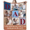 thumbnail image 1 of Personalized Blanket with Photo Text Custom Photo Blankets Customized Photos, Picture Blanket Gifts for Family and Friends on Christmas Wedding Mothers Day, Father Day Blankets, 1 of 5