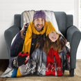 thumbnail image 1 of Personalized Blanket with Photo Text Custom Photo Blankets Customized Photos, Picture Blanket Gifts for Family and Friends on Christmas Wedding Mothers Day, Father Day Blankets, 1 of 5