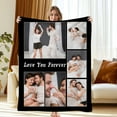 thumbnail image 1 of Personalized Blanket with Photo Text, Custom Soft Flannel Blanket Pets Adult Blanket for Couch Bedroom Living Room Christmas Valentine Birthday Gift, 1 of 6