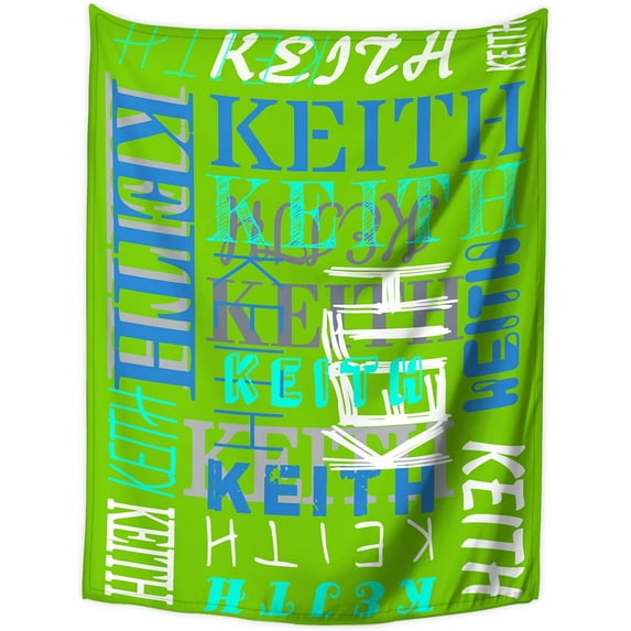 Personalized Blanket and Throws Custom Blanket with Name Customized Blankets with Names Text for Kids Adults Gift for Christmas Birthday Wedding Valentines Day (30×40" 40×50" 50×60" 60×80")