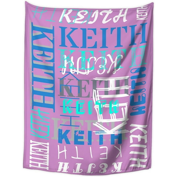 Personalized Blanket and Throws Custom Blanket with Name Customized Blankets with Names Text for Kids Adults Gift for Christmas Birthday Wedding Valentines Day (30×40" 40×50" 50×60" 60×80")