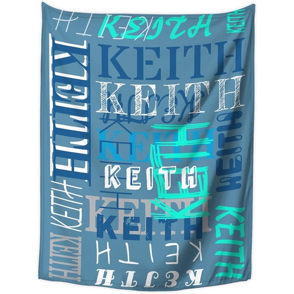 Personalized Blanket and Throws Custom Blanket with Name Customized Blankets with Names Text for Kids Adults Gift for Christmas Birthday Wedding Valentines Day (30×40" 40×50" 50×60" 60×80")
