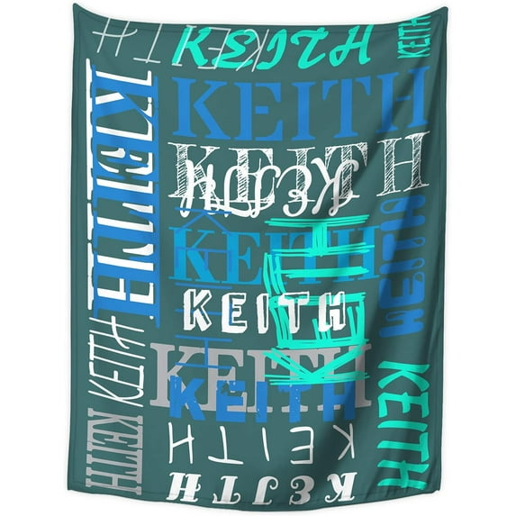 Personalized Blanket and Throws Custom Blanket with Name Customized Blankets with Names Text for Kids Adults Gift for Christmas Birthday Wedding Valentines Day (30×40" 40×50" 50×60" 60×80")