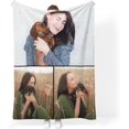 thumbnail image 1 of Personalized Blanket with Photo Text - Cozy Flannel Material Customized Picture Blanket, Birthday Gift for Wife, Mom, Dad, Kids, Pet, Friends, 1 of 6