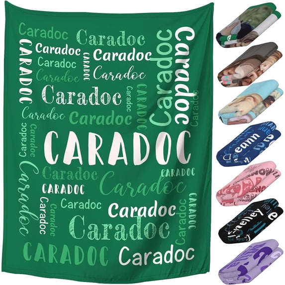 Personalized Blanket with Photo Text Custom Picture Throw Blanket Kids Adult Customized Blankets Gifts for Christmas Birthday