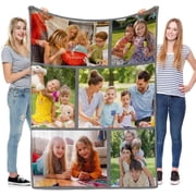 Personalized Blankets Gifts for Mothers Day, Custom Blankets with Photos, Personalized Blankets with Pictures, Custom Gifts for Mom, Grandma Blankets
