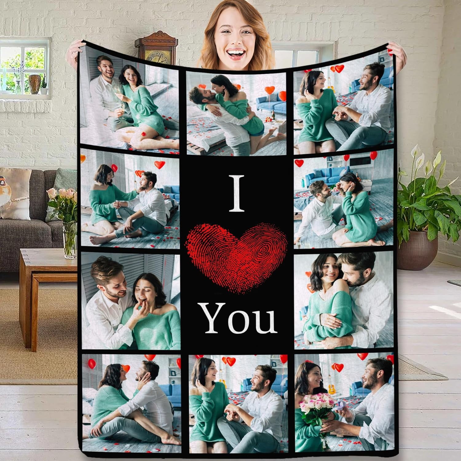 Personalized Blankets with Picture Made In USA Photo Blanket for