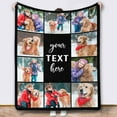 thumbnail image 1 of Personalized Blankets and Throws Photo Blanket Customized Using My Own Photos Customized Blanket Collage Blanket Customized Blankets, 1 of 5