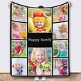 thumbnail image 1 of Personalized Blankets and Throws Photo Blanket Customized Using My Own Photos Customized Blanket Collage Blanket Customized Blankets, 1 of 5