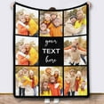 thumbnail image 1 of Personalized Blankets and Throws Photo Blanket Customized Using My Own Photos Customized Blanket Collage Blanket Customized Blankets, 1 of 5