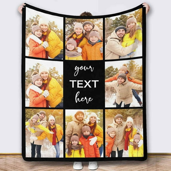 Personalized Blankets and Throws Photo Blanket Customized Using My Own Photos Customized Blanket Collage Blanket Customized Blankets