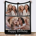 thumbnail image 1 of Personalized Blankets and Throws Photo Blanket Customized Using My Own Photos Customized Blanket Collage Blanket Customized, 1 of 6