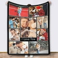 thumbnail image 1 of Personalized Blankets and Throws Photo Blanket Customized Using My Own Photos Customized Blanket Collage Blanket Customized, 1 of 6